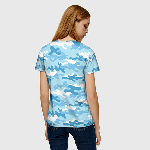 Женская футболка Часть и отвага ВДВ / 3D-принт – фото 4