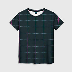 Футболка женская Color black stripes, цвет: 3D-принт