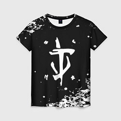 Футболка женская Doom белый всплеск красок, цвет: 3D-принт