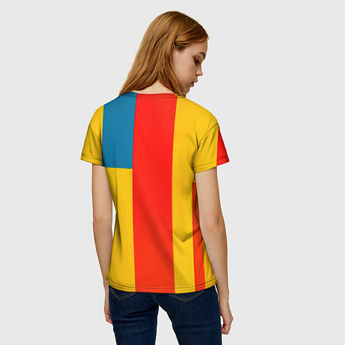 Женская футболка Гангстер поп-арт / 3D-принт – фото 4