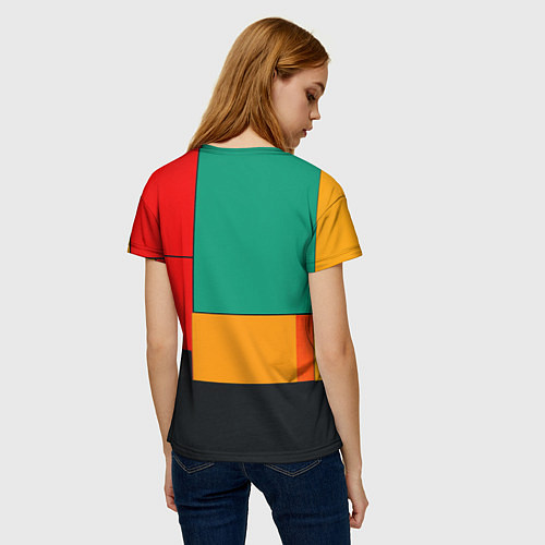 Женская футболка Шредингер поп-арт / 3D-принт – фото 4