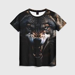 Женская футболка Волчара
