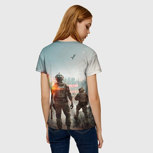 Женская футболка Солдаты из Battlefield 6 / 3D-принт – фото 4