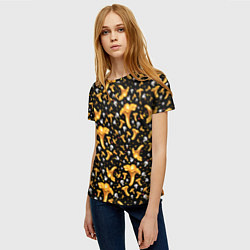 Футболка женская Грибной дождик, цвет: 3D-принт — фото 2