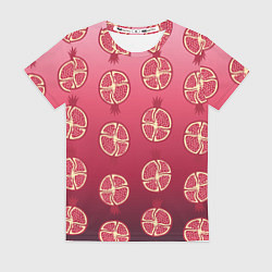 Футболка женская Сочные гранаты, цвет: 3D-принт