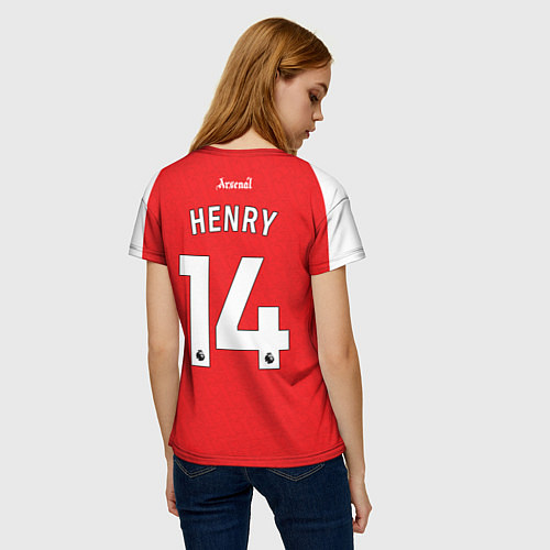 Женская футболка Анри домашняя форма Арсенал 2025 2026 / 3D-принт – фото 4