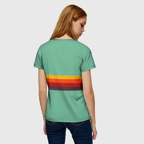 Женская футболка Ретро автобус ЗИЛ 158ВРА1 поп-арт / 3D-принт – фото 4