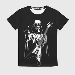 Футболка женская Дарт Вейдер рокер, цвет: 3D-принт