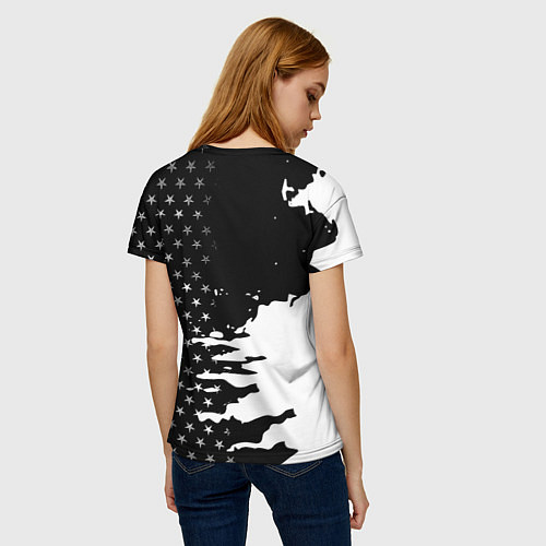 Женская футболка Liverpool текстура спорт / 3D-принт – фото 4