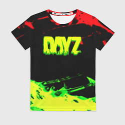 Футболка женская Dayz кислотные краски штрихи, цвет: 3D-принт