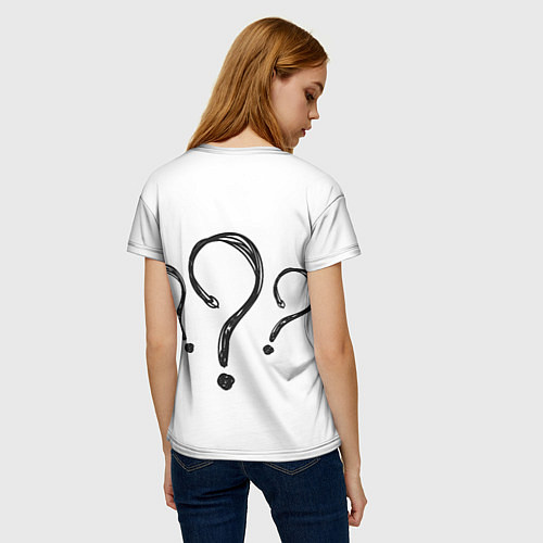 Женская футболка Бобр - интеллигент с газетой / 3D-принт – фото 4