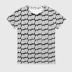 Футболка женская Символы валькнут как броня защиты, цвет: 3D-принт