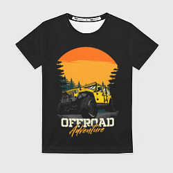 Женская футболка Внедорожники, offroad