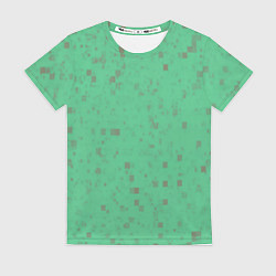 Женская футболка Color green brown