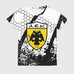 Футболка женская AEK броня текстура краски, цвет: 3D-принт