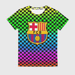 Футболка женская Barcelona gradient neon, цвет: 3D-принт