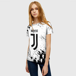 Футболка женская Juventus люди спорт, цвет: 3D-принт — фото 2