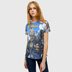 Футболка женская Fallout брутальный седьмой, цвет: 3D-принт — фото 2