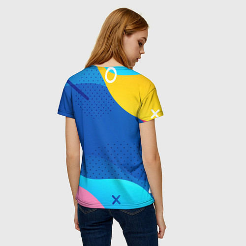 Женская футболка Это рофл если что - смайлик / 3D-принт – фото 4