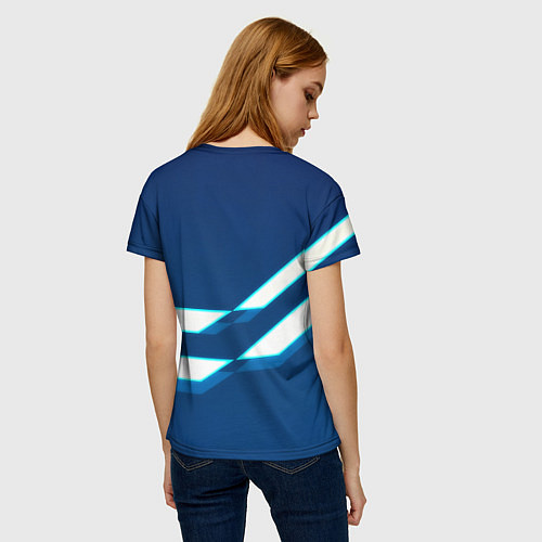 Женская футболка Бавария Мюнхен геометрия / 3D-принт – фото 4