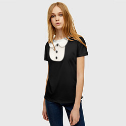 Футболка женская Девочка Уэнздей Аддамс, цвет: 3D-принт — фото 2