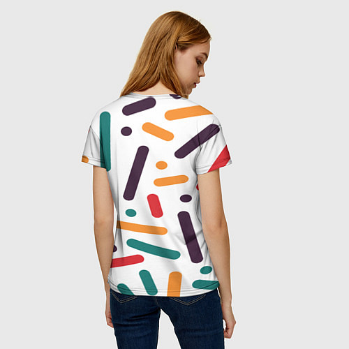 Женская футболка Oval oil / 3D-принт – фото 4