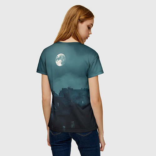 Женская футболка Вампирша МаоМао - Монолог Фармацевта аниме Хэллоуи / 3D-принт – фото 4