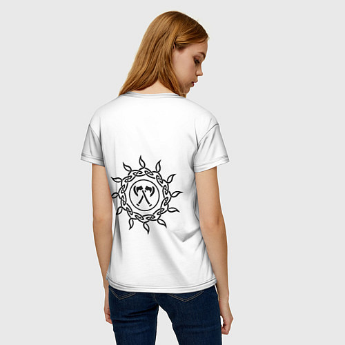 Женская футболка Славянское ратное войско / 3D-принт – фото 4