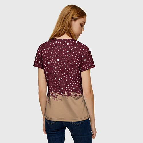 Женская футболка Кот Бендер и ёлка / 3D-принт – фото 4