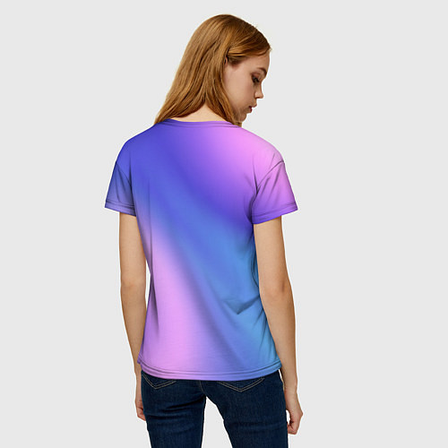 Женская футболка Color multicolored gradient / 3D-принт – фото 4