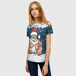 Футболка женская Сантамаха, цвет: 3D-принт — фото 2