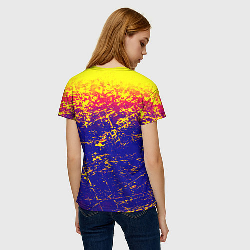 Женская футболка Borussia краски / 3D-принт – фото 4