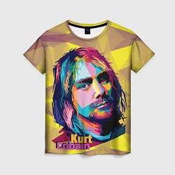 Женская футболка Kurt Cobain: Abstraction