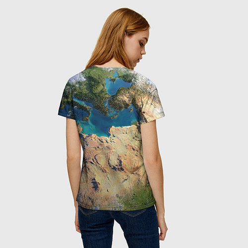 Женская футболка Земля / 3D-принт – фото 4