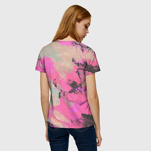 Женская футболка Краска / 3D-принт – фото 4