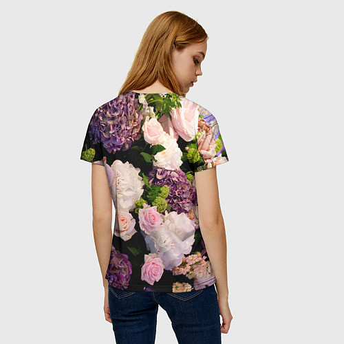 Женская футболка Весенние цветы / 3D-принт – фото 4