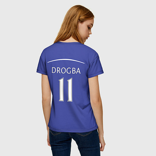 Женская футболка Chelsea: Drogba / 3D-принт – фото 4