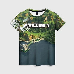 Женская футболка Minecraft Location