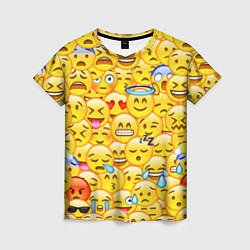 Женская футболка Emoji
