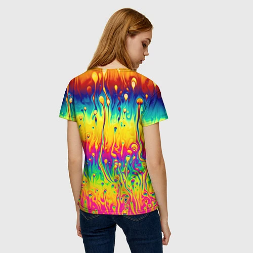 Женская футболка Tie dye / 3D-принт – фото 4