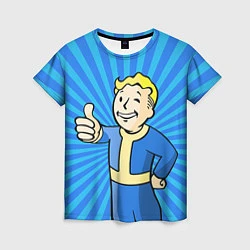 Женская футболка Fallout Blue