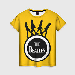 Футболка женская The Beatles: Yellow Vinyl, цвет: 3D-принт