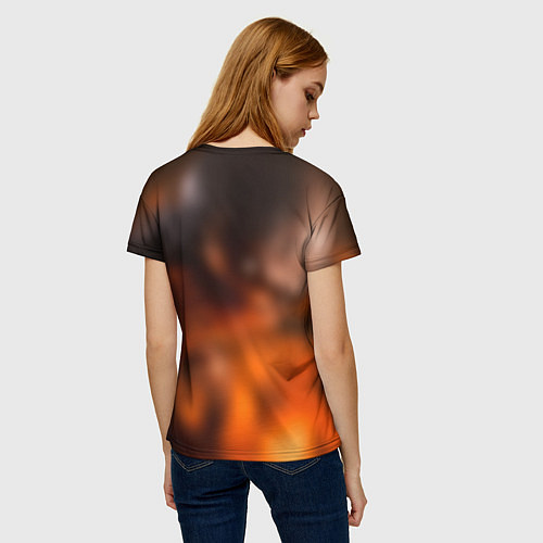 Женская футболка DOOM imp / 3D-принт – фото 4