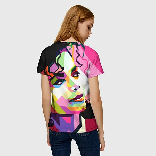 Женская футболка Michael Jackson Art / 3D-принт – фото 4