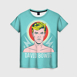 Женская футболка David Bowie: pop-art