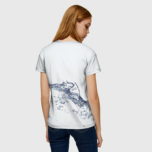 Женская футболка Белая вода / 3D-принт – фото 4