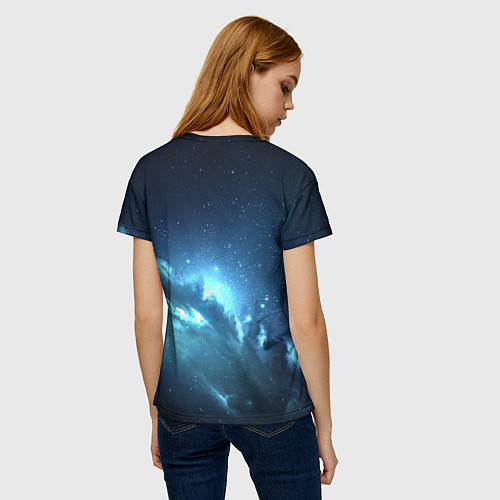 Женская футболка Atlantis Nebula / 3D-принт – фото 4