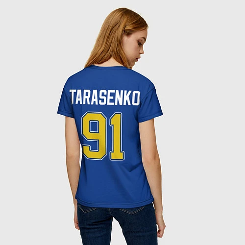 Женская футболка St Louis Blues: Tarasenko 91 / 3D-принт – фото 4