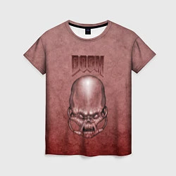 Женская футболка DOOM Skull