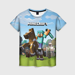 Женская футболка Minecraft Rider